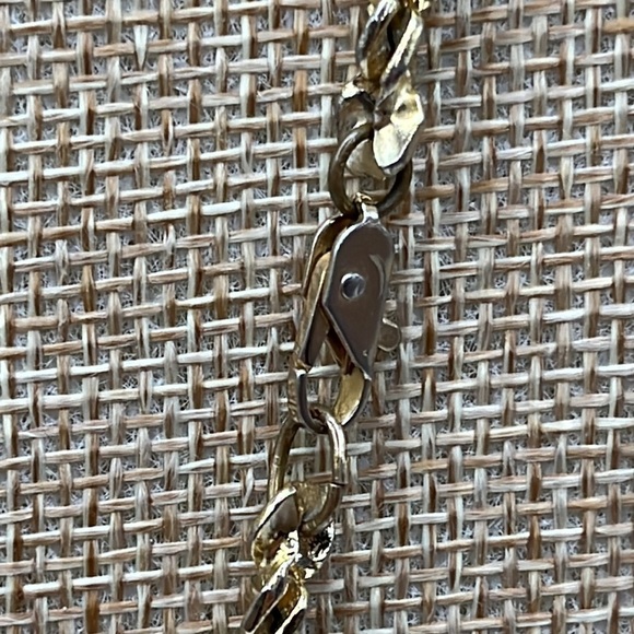 Vintage Nugget Necklace Gold Tone Chain 22” Chunky Bold Big Statement Unisex - Picture 9 of 9